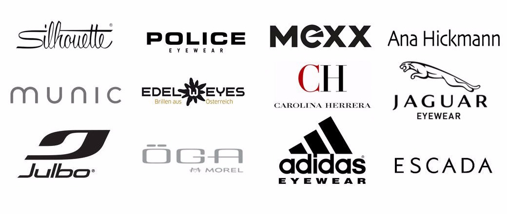 Silhouette Police Mess Munic EdelEys Escada adidas Julbo Öga Jaguar Mexx